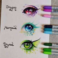 cool drawings beautiful drawings amazing drawings amazing artwork mermaid eyes copic