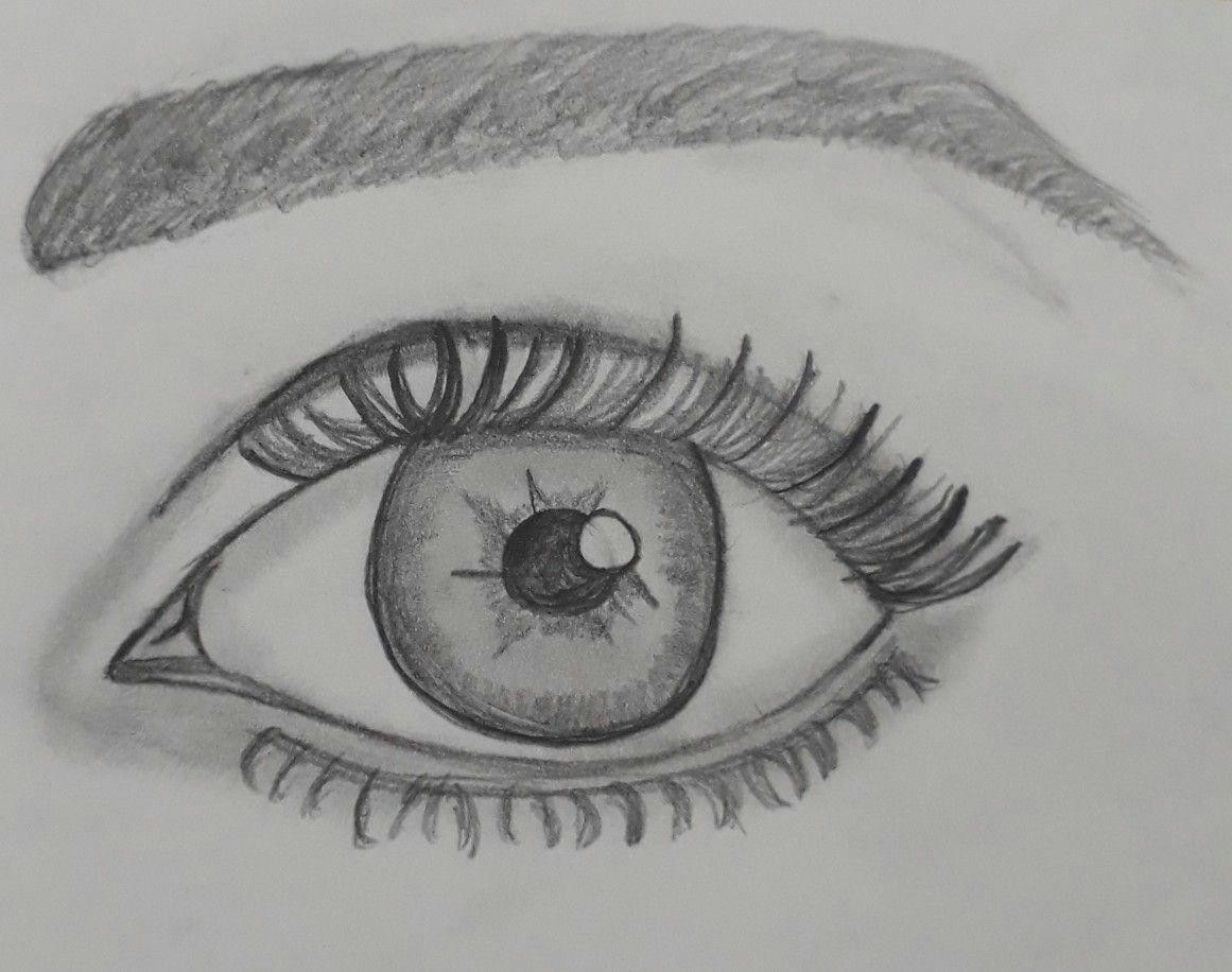 first time trying to draw a realistic eye
