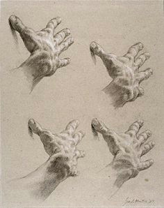 hands study for faith in the wilderness jon de martin