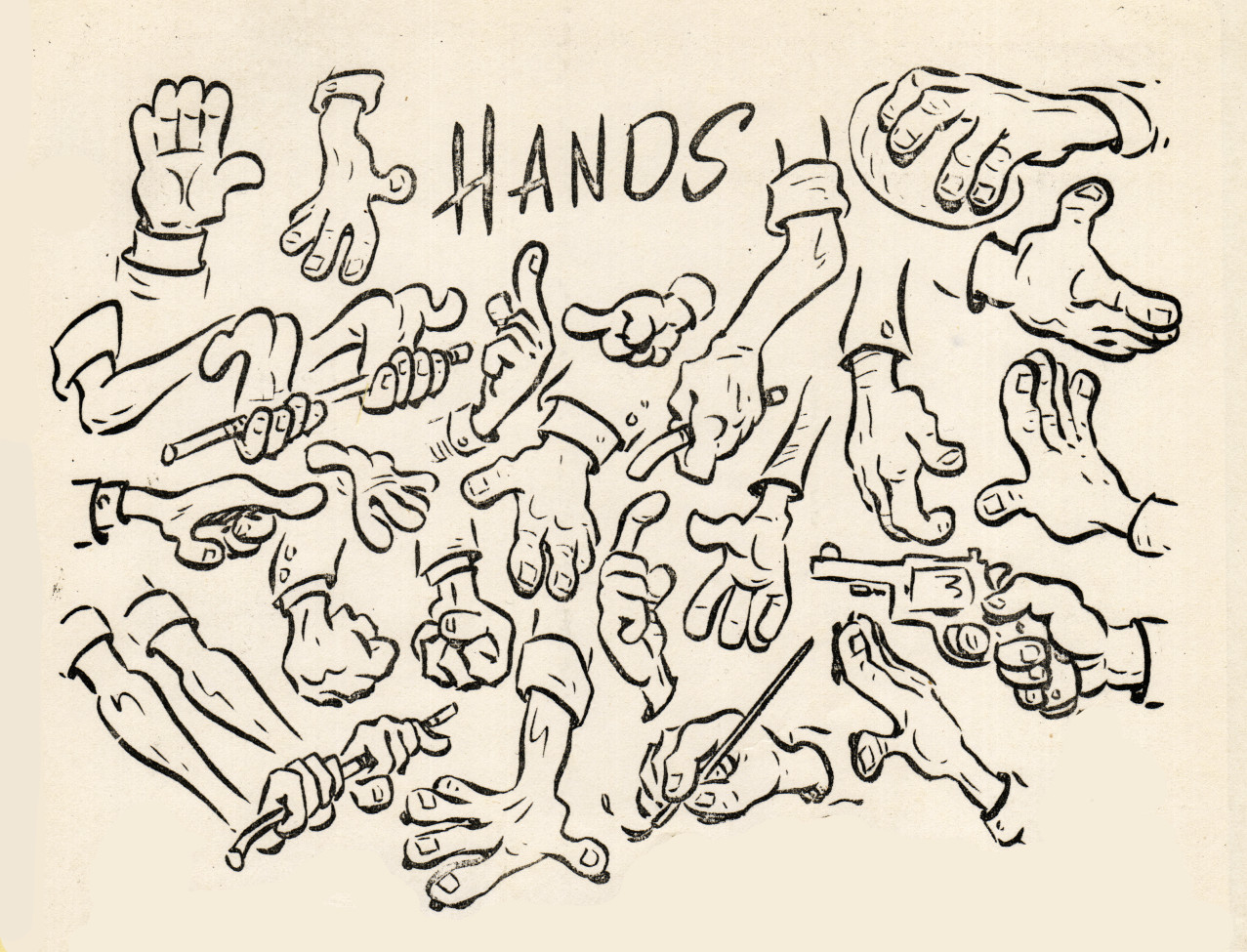 how to draw hands cartooning