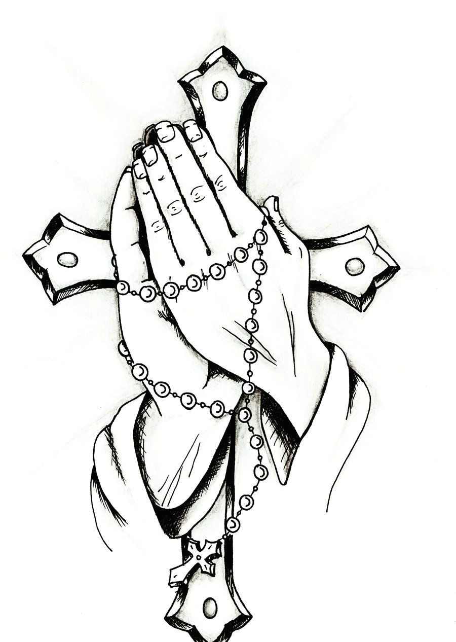 praying hands are simple to draw if you have step by step instructions