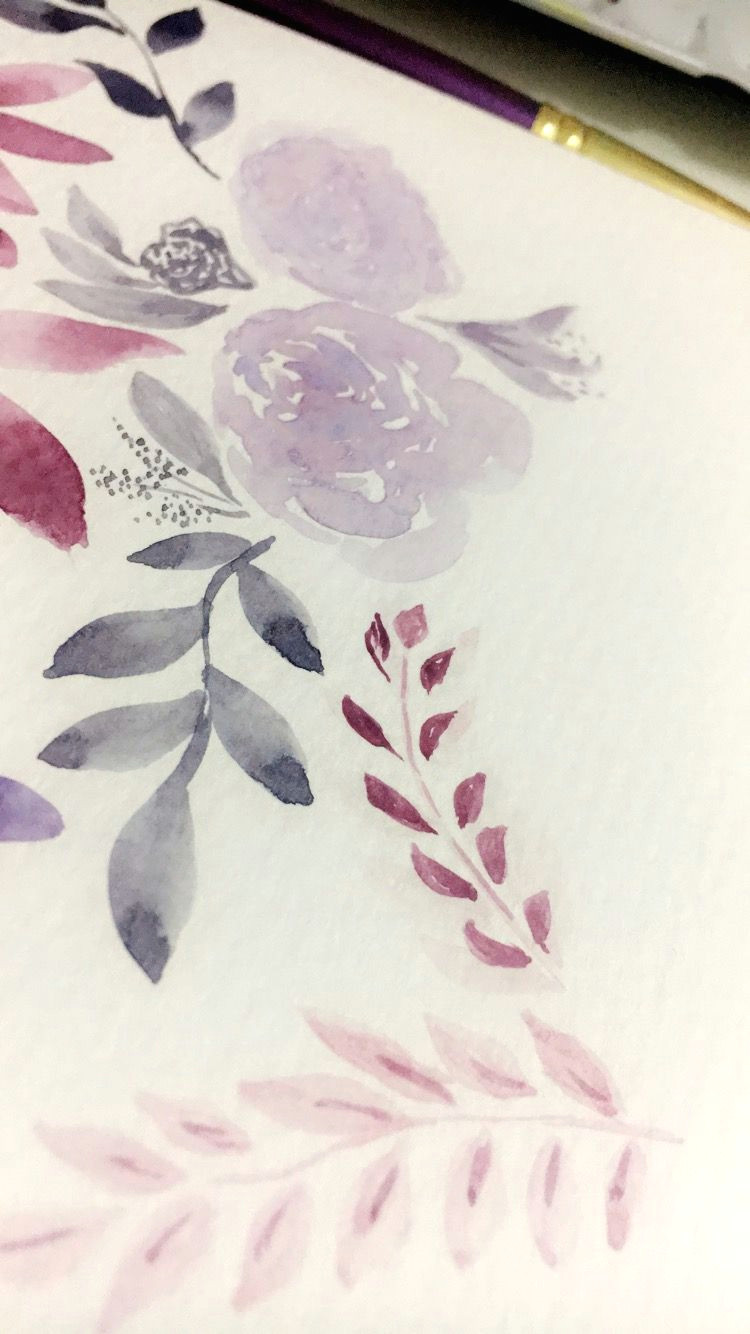 flowers paint watercolor colors rose drawing