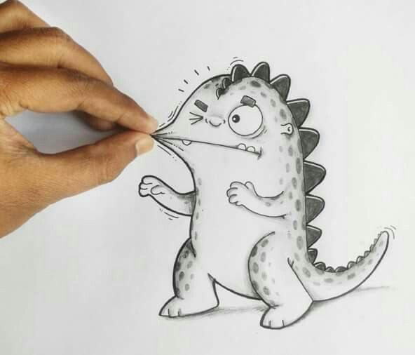 adorable illustrated characters playfull interact with real life objects drogo don t pinch me