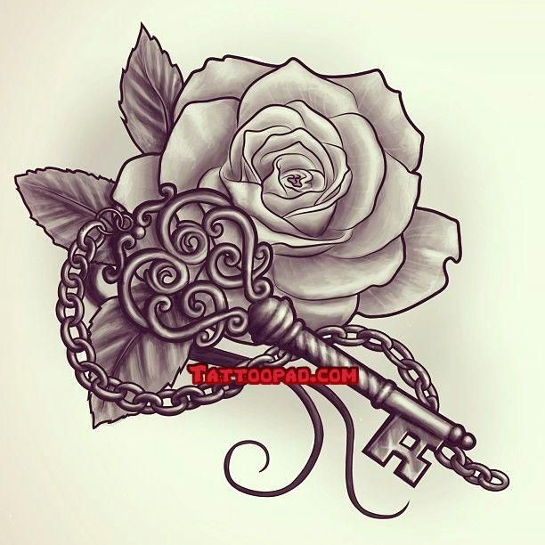 tattoo designs rose tattoos and key tattoos tattoo tattoos ink tattoos pinterest tattoos rose tattoos and tattoo designs