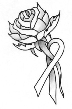 rose and ribbon