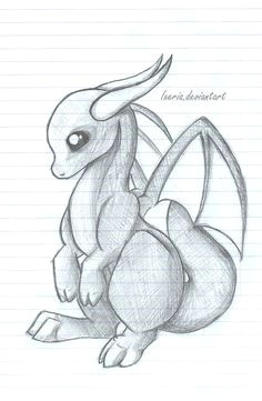 baby dragon sketch