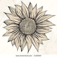 sunflower drawing google search for my elbow if i decide to finish my sleeve sunflower