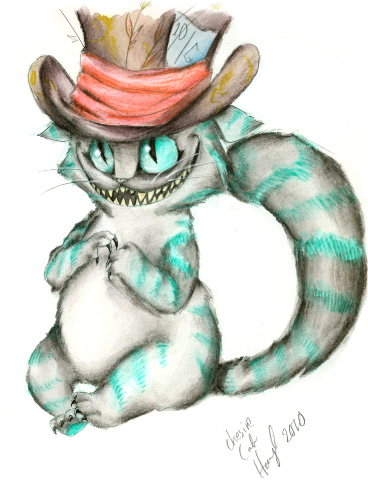 alice in wonderland mad cat in a mad hat by hennei on deviantart