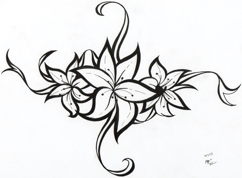 flower tattoo tribal ideas image vector clip art online royalty