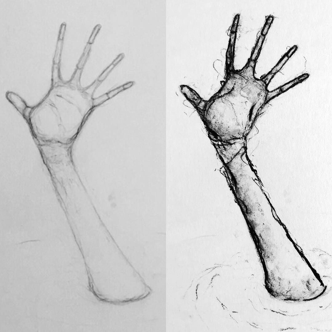 Drawings Of Two Hands 1 1 1 D who is Drowning Here One Person Two Persons I Don T