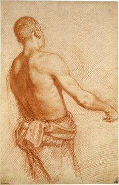 classical figure drawing and the contemporary realism of hedwardbrooks nice back study jacopo chimenti