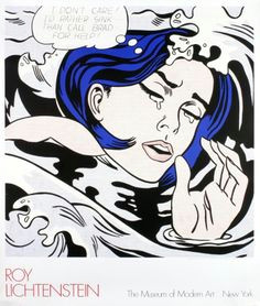 roy lichtentstein drowning girl 1989 serigraph lichtenstein drowning girl tears