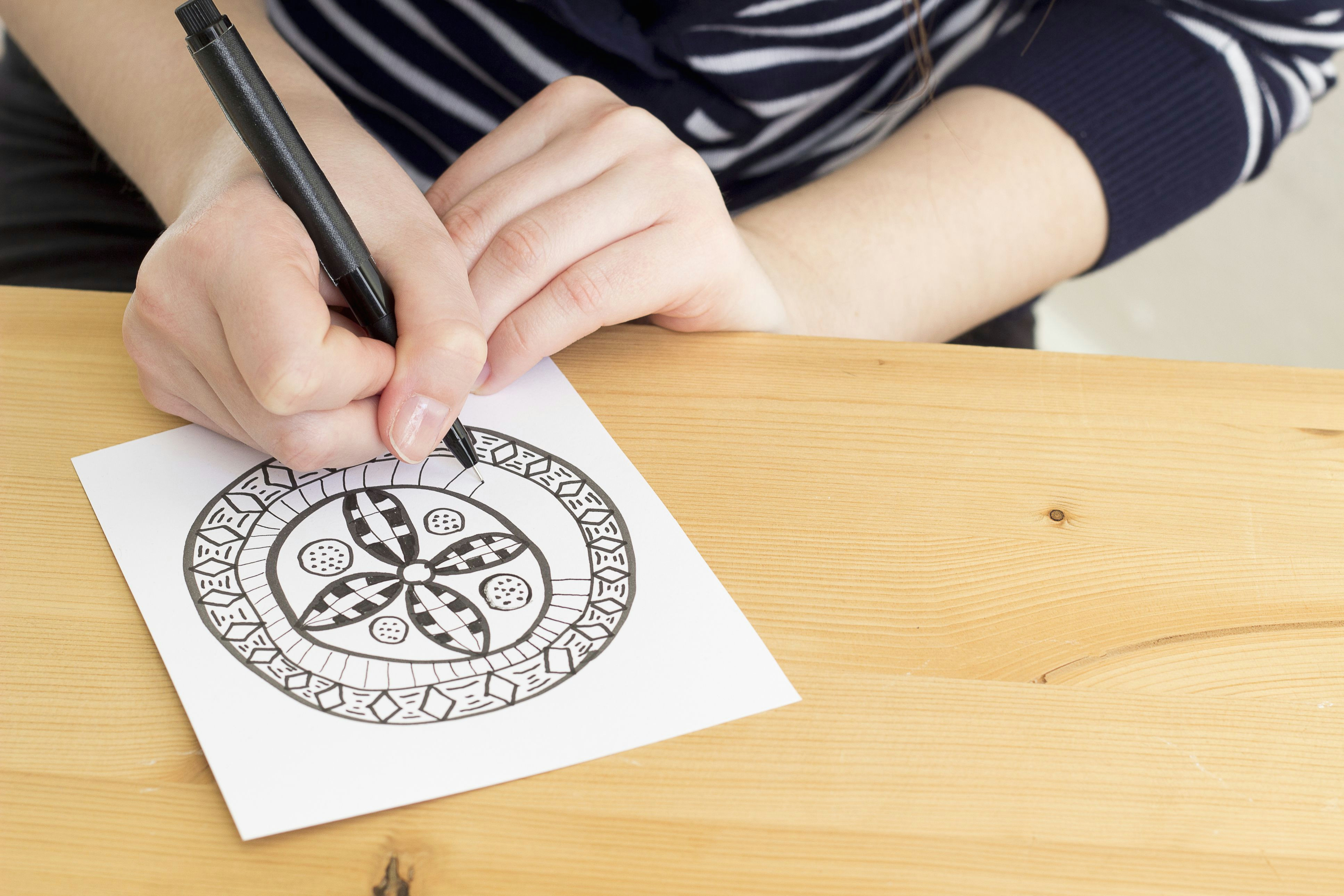 draw mandala create hand drawing zentangle motif 56b751415f9b5829f83846ed jpg