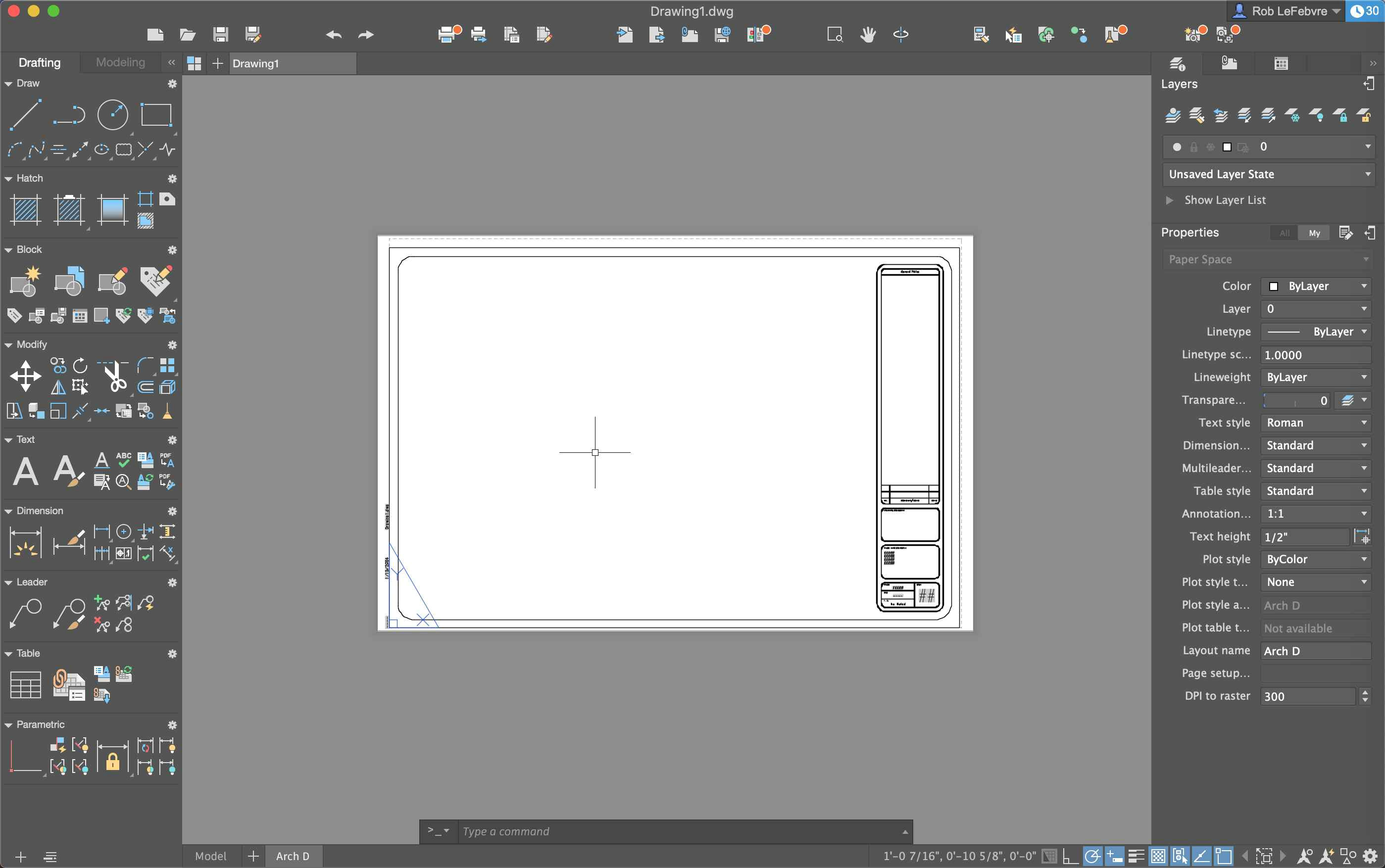 autocad screenshot on macos