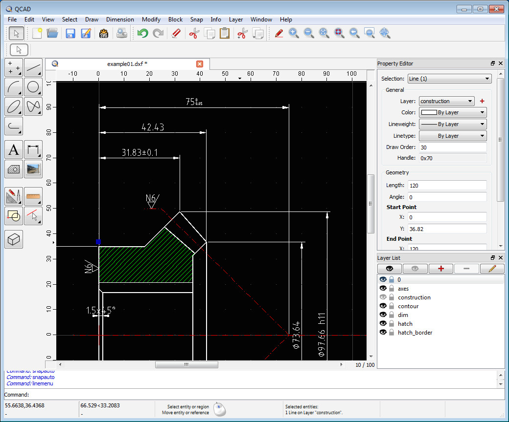 qcad 2d cad for windows linux and mac