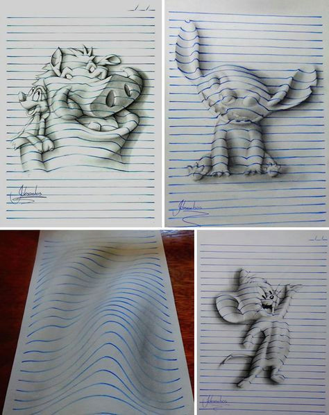 3d line drawings great sub lesson idea