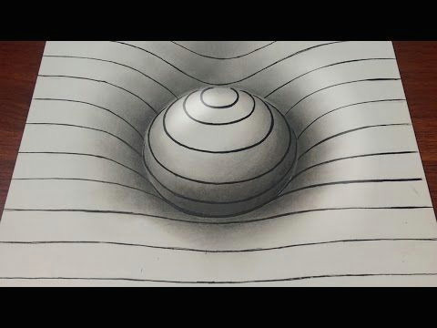 drawing easy 3d sphere with lines youtube