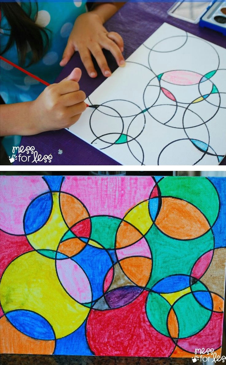 kids art projects watercolor circle art the results are always eye catching no matter how kids chose to paint it kids crafts with paint