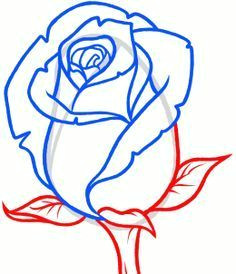 how to draw a rose bud rose bud step by step flowers
