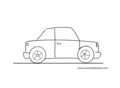 very easy car to draw for little kids
