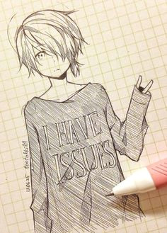 cute anime drawing tootokki i have issues sweater drawing sketches easy manga drawings cute