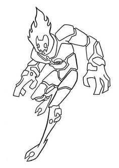 ben 10 heatblast coloring pages ben 10 aliens funny page online coloring pages