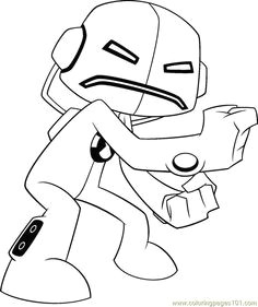 coloring pages of ben 10 ultimate alien