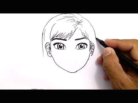 super easy how to turn words anna into cartoon frozen for kids