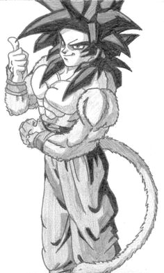 ssj4 goku like if u like the drawing son goku cool drawings dbz