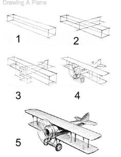 plane step by step drawing lessons drawing tips drawing techniques drawing sketches