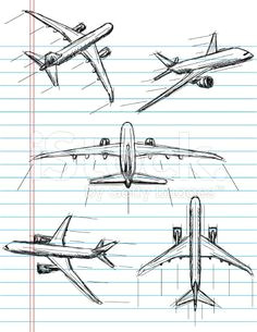 how to draw airplane step by step video drawings