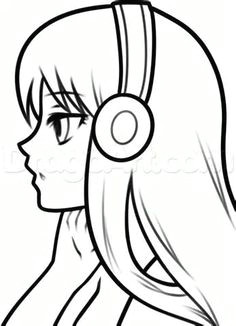 basic anime body coloring coloring pages