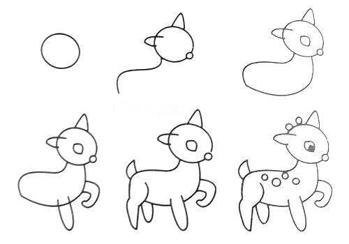 how to draw easy animal figures in simple steps