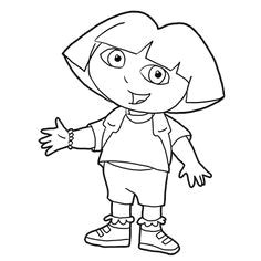 drawing dora the explorer with easy step by step how to draw lesson
