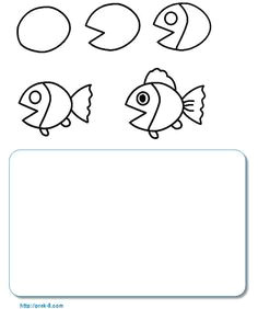 turtle drawing and writing activity sheet fish drawing for kids ocean drawing drawing step