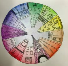 objective students will create a color wheel using one point perspective accurate color placement and value ca art standards