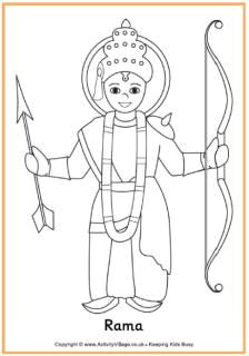 rama colouring page diwali eyfs diwali craft diwali activities multicultural activities diwali