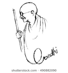 illustration of india background for 2nd october gandhi jayanti