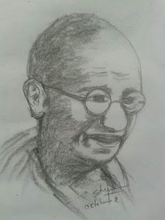 shiju m drawings gandhi jayanti oct 2 i love mypencildrawing gandhi pencil drawings