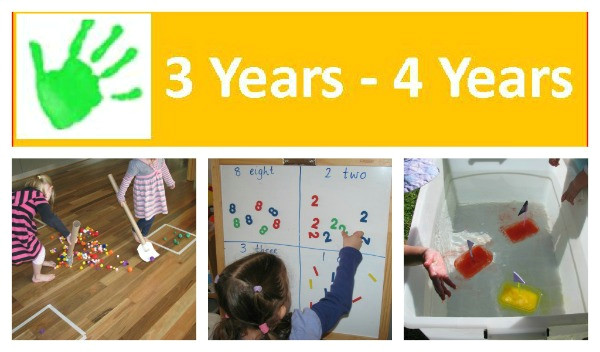 activities and play ideas for 3 year olds and 4 years olds