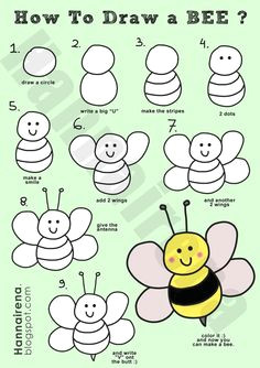 how to draw a simple bee how to draw a bee