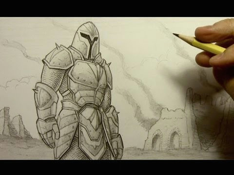 how to draw armor