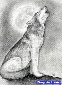 how to draw a howling wolf step by step drawing guide by finalprodigy