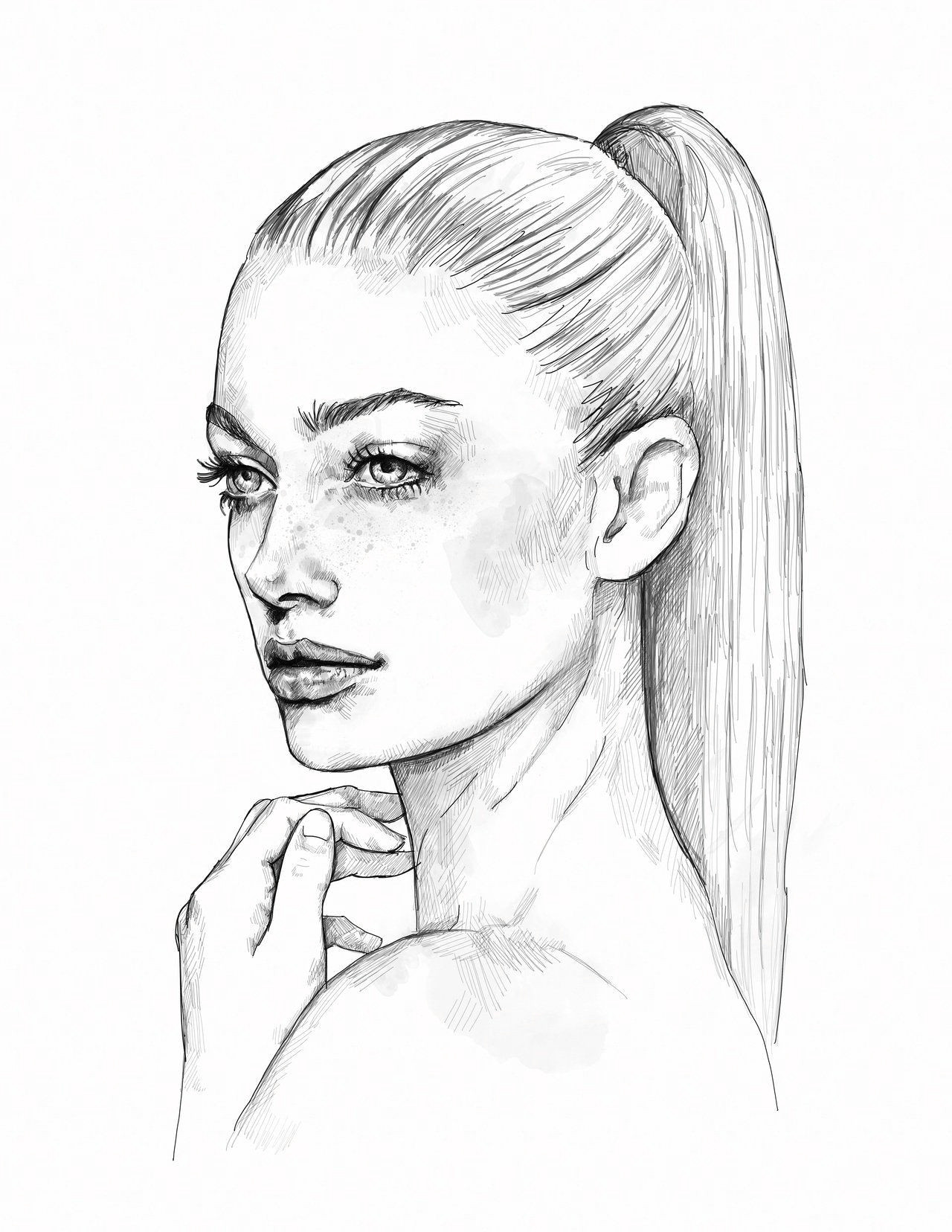 easy pencil drawings of faces a a aa arte de katie jagielnicka art portraiture of easy