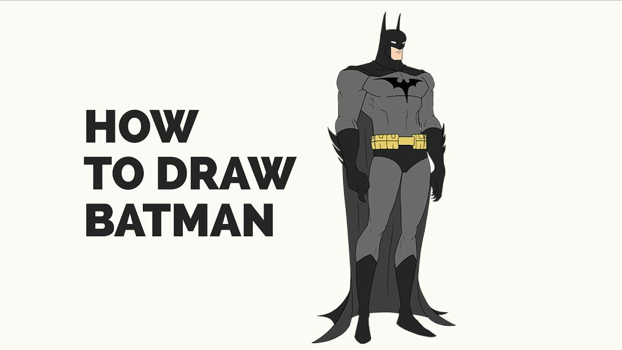 learn how to draw batman easy step by step drawing tutorial for kids