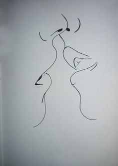 simple drawing of a kiss kissing drawing couple kiss drawing drawings of love