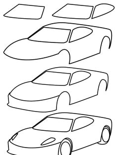step by step drawing cars google search art drawings for kids car drawings