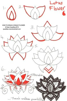 wie man eine lotosblume zeichnet lotosblume zeichnet lotus drawing paisley drawing