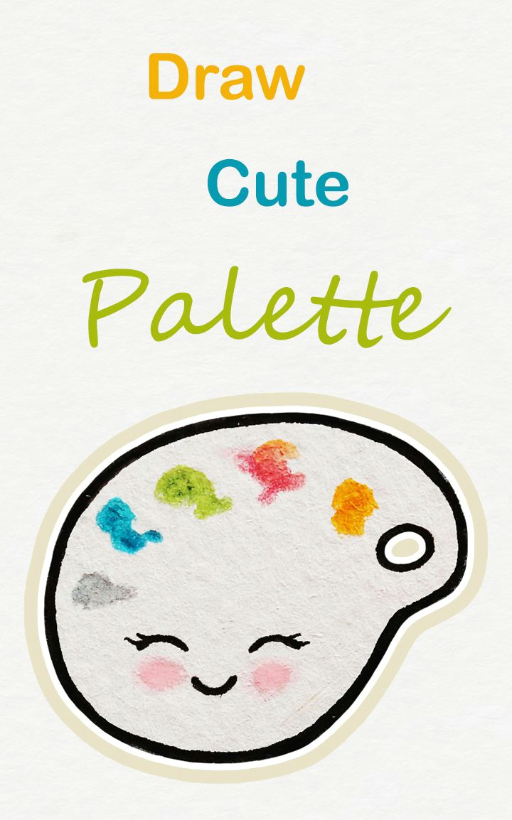 learn how to draw so cute colors palette easy step by step kawaii tutorial a kawaii drawing tutorial palette