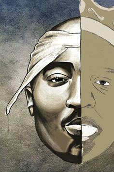 2pac drawing progress 2pac tupac big biggiesmalls notoriusbig music